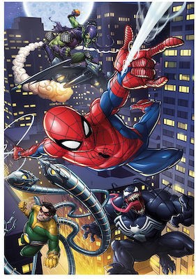 Puzzle pentru Copii Supercolor Marvel Spiderman pentru 7++ Ani 180buc Clementoni