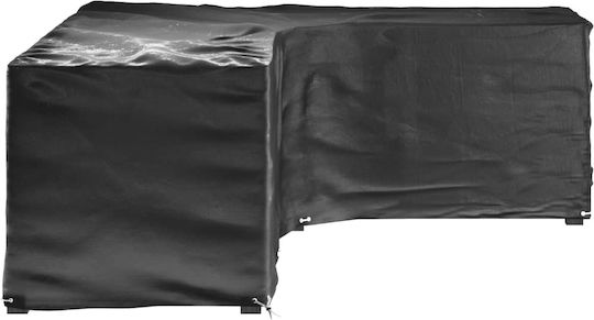 vidaXL Προστατευτικό Κάλυμμα Καναπέ 285x220x80εκ. σε Μαύρο Χρώμα