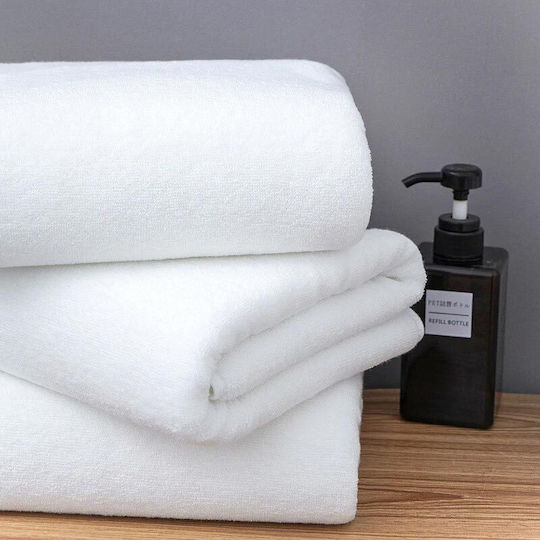 Cotton Linen Сет от 84 Хотелски Кърпи 150x75 см. Бели Тегло 600gsm