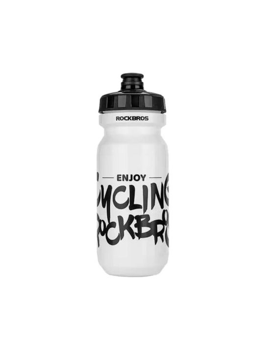 Rockbros Sticlă de apă Plastic Pentru bicicletă 600ml Alb