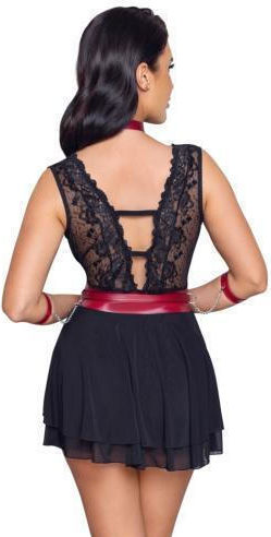 Cottelli Collection Bondage Sexy Babydoll με Δαντέλα Babydoll Μαύρο