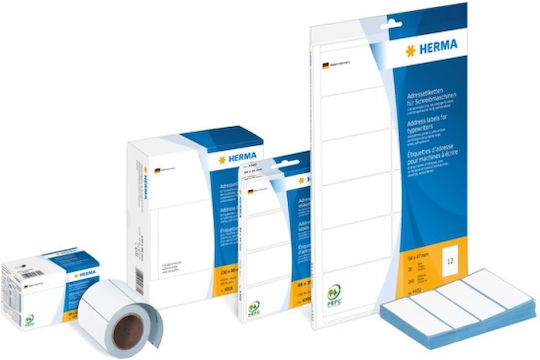 Herma 280Stück Klebeetiketten in Weiß Farbe 102x38mm