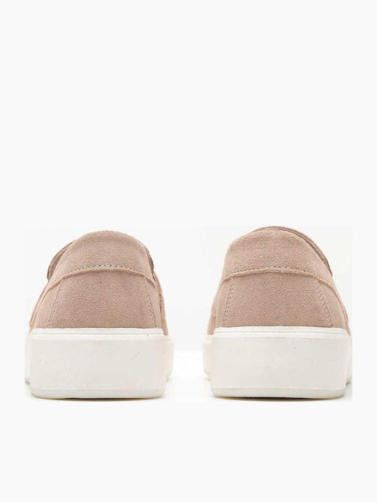 Suede Ανδρικά Loafers σε Μπεζ Χρώμα