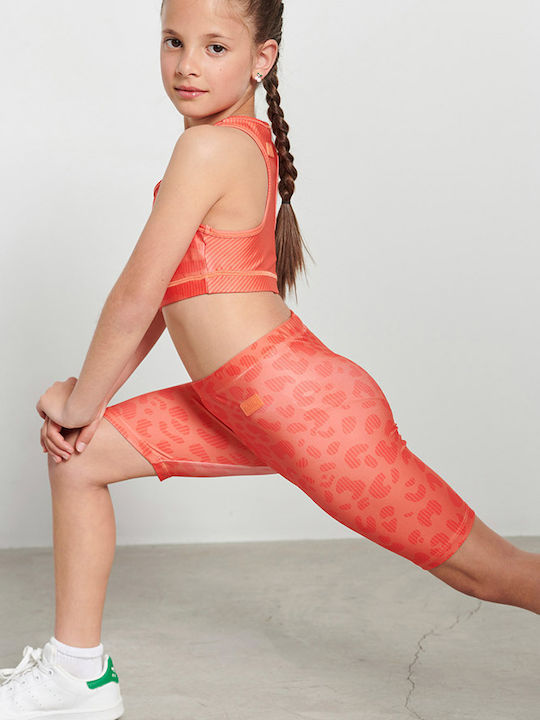 Kids Legging Sports Short Orange