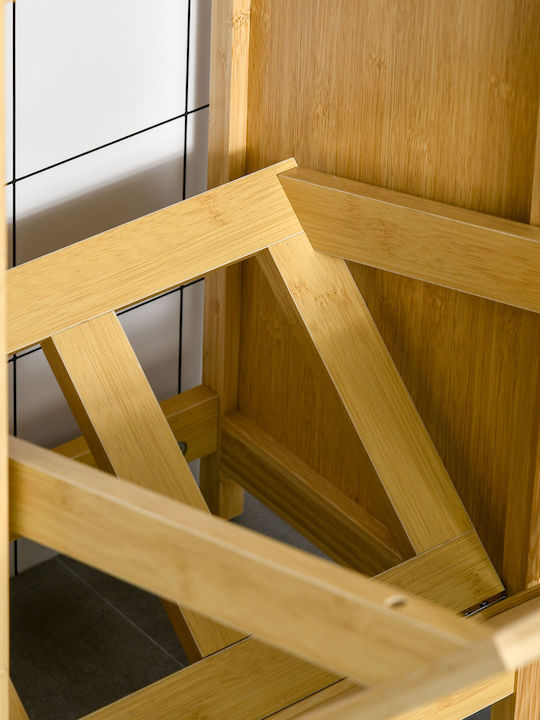 Kleankin Καλάθι Απλύτων Bamboo 40lt 40x30x86.5cm Μπεζ