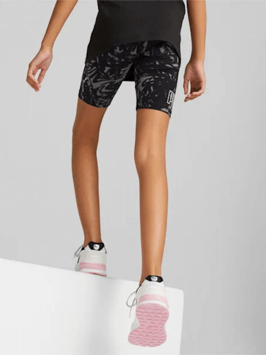 Kids Legging Sports Short Black