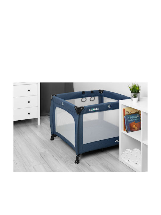 Caretero Quadra Park with Mattress Blue 82x82cm
