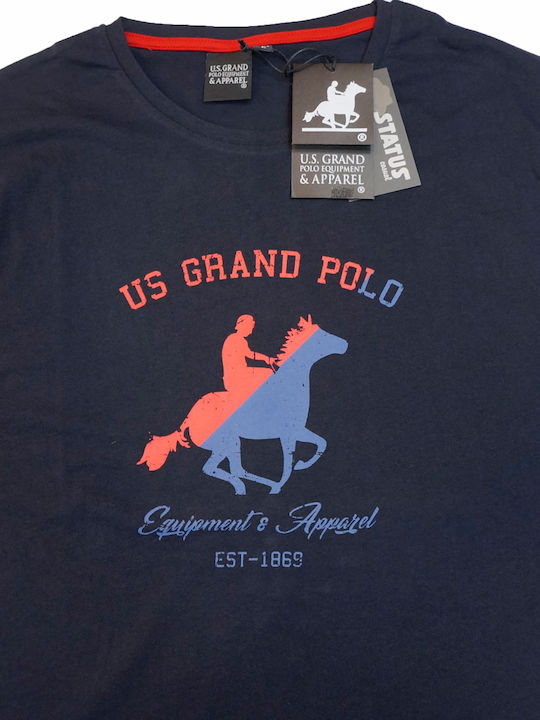 Men's tshirt U.S. GRAND POLO equipment & apparel UST685 BLUE