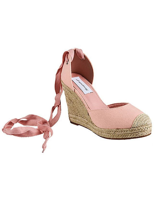 Elenross Women's Platform Espadrilles Pink