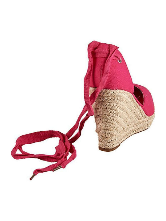 Platforme Dama Tip Espadrile Fuchsia
