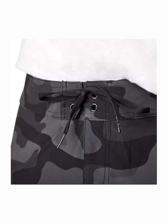 Overhead Camo Stretch Men's Swimwear Bermuda Black Camo Camo