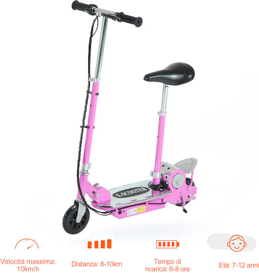 HomCom Electric Children's Scooter in Pink Color with Seat
