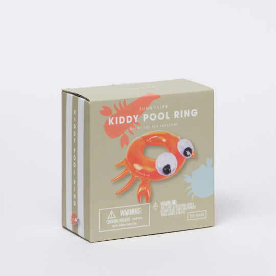 Sunnylife Детски Плувен Кръг Sonny the Sea Creature Оранжев