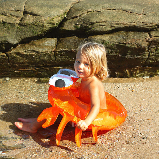 Sunnylife Детски Плувен Кръг Sonny the Sea Creature Оранжев