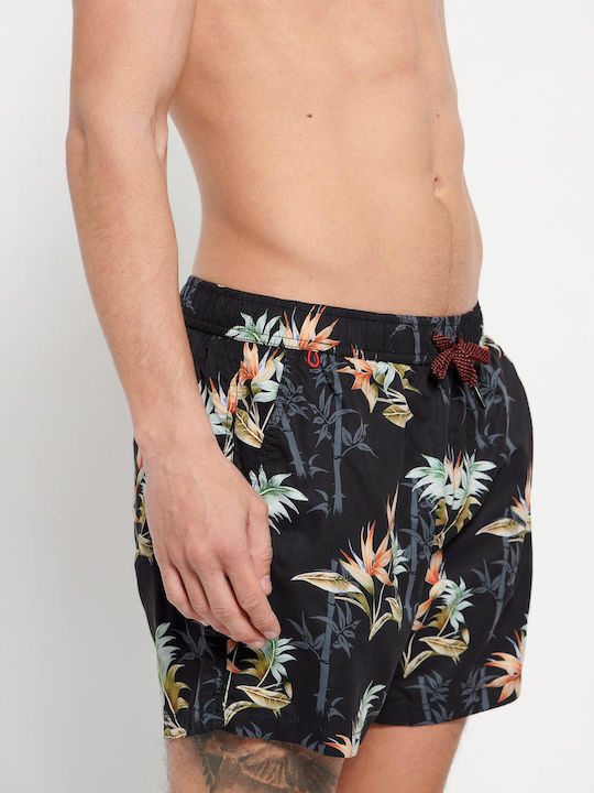 Ανδρικό Μαγιό Σορτς Μαύρο Floral