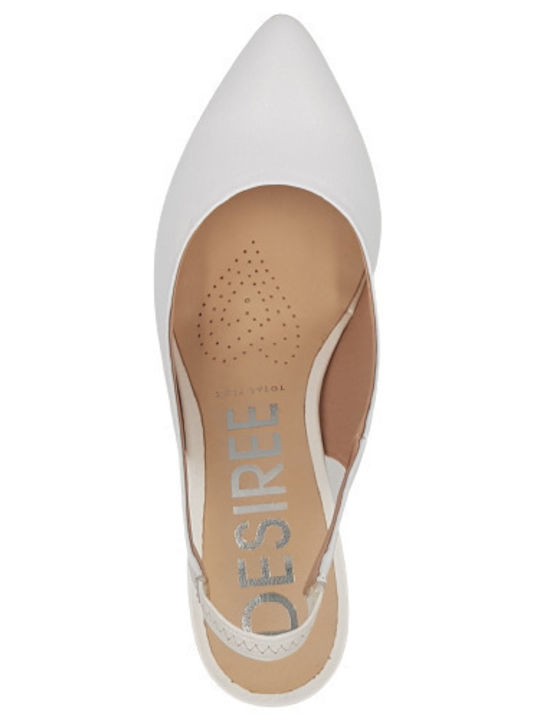 Syra 2 Leather Pointed Toe Heels White