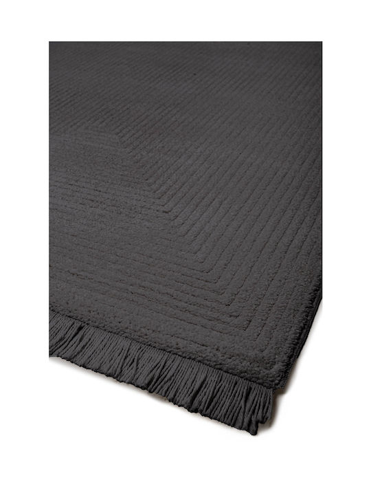 Viokarpet Dorothea 1171A-11 Rug Rectangular with Fringes Anthracite