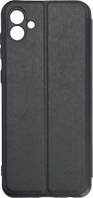 Powertech Smart View Synthetic Leather Book Black (Galaxy A04)