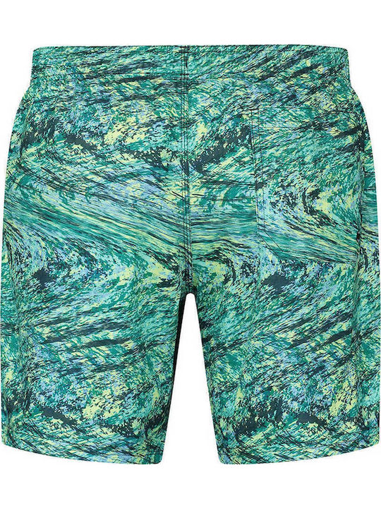 Men's Swimwear Shorts Green with Patterns