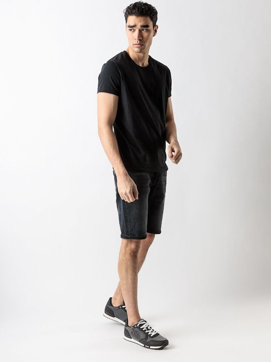 Herrenshorts Jeans Schwarz