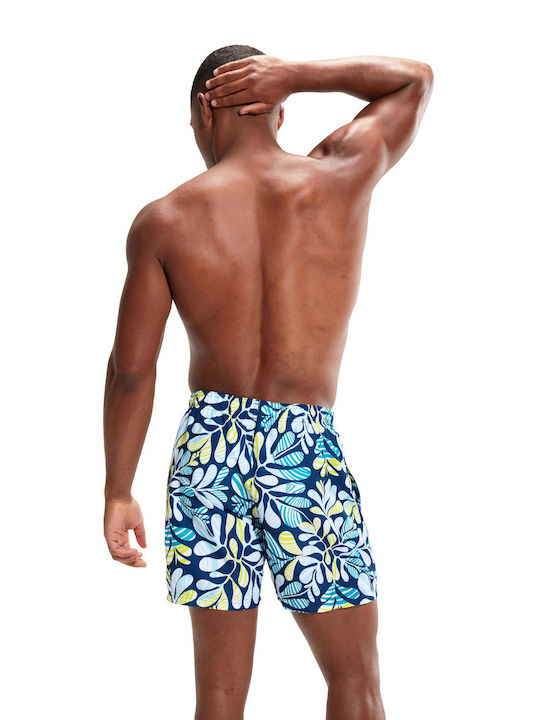 Speedo Printed Leisure 16 Men's Swimwear Shorts Blue/Green with Patterns