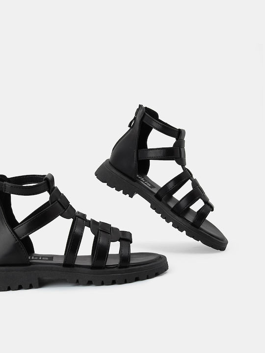 Bozikis Kinder Sandalen Schwarz