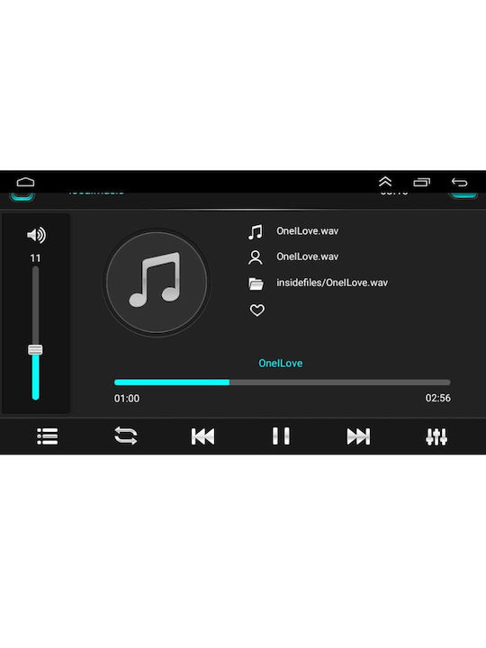 Digital IQ Auto-Audiosystem für Toyota Korolla 2000-2006 (Bluetooth/USB/AUX/WiFi/GPS/Apple-Carplay/Android-Auto/Notenblätter) mit Touchscreen 7"