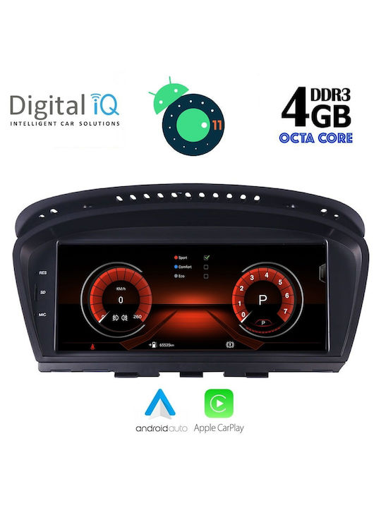 Digital IQ Car Audio System for BMW E60 / Series 3 / Series 5 / Series 7 / Series 3 (E90) / E91 / E92 2003-2008 (Bluetooth/USB/AUX/WiFi/GPS/Apple-Carplay/CD) with Touch Screen 8.8"