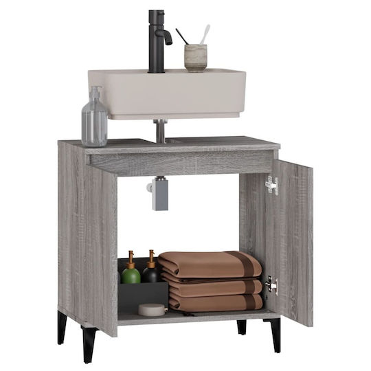 vidaXL Waschtisch ohne Waschbecken L58xB33xH60cm Sonoma