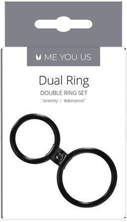 Me You Us Dual Ring Μαύρο