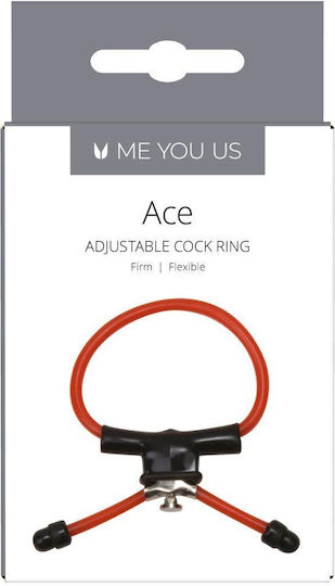 Me You Us Ace Adjustable Cock Ring Κόκκινο