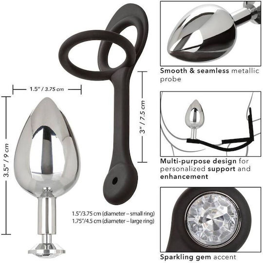 Calexotics Star Fucker XL Teardrop Plug Μαύρο