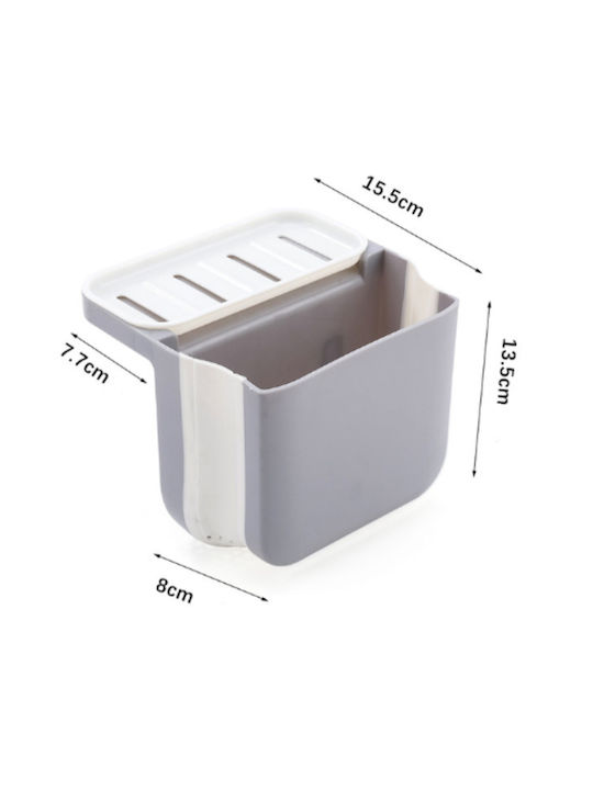 Sponge Holder Made of Gray Plastic 15.5x13.5cm