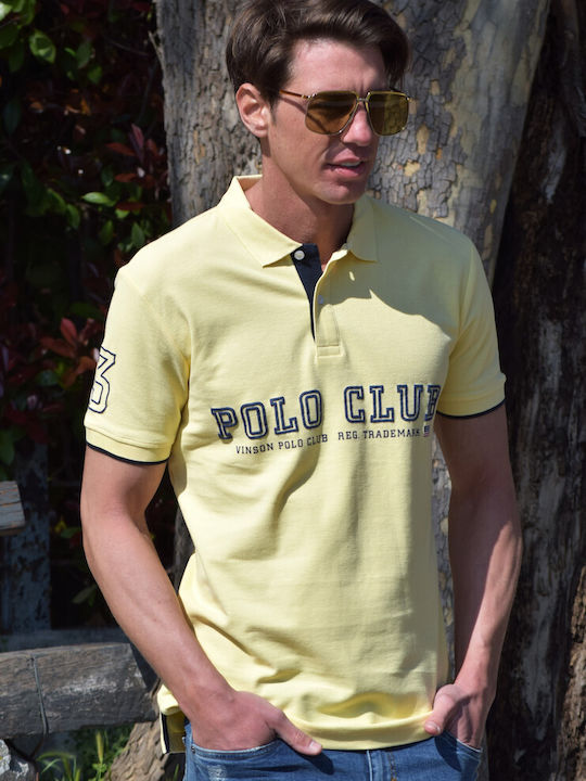 Men's shirt,POLO,yellow color (code POLO129)