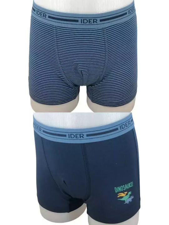 IDER Kinder-Set mit Boxershorts Blau 2Stück