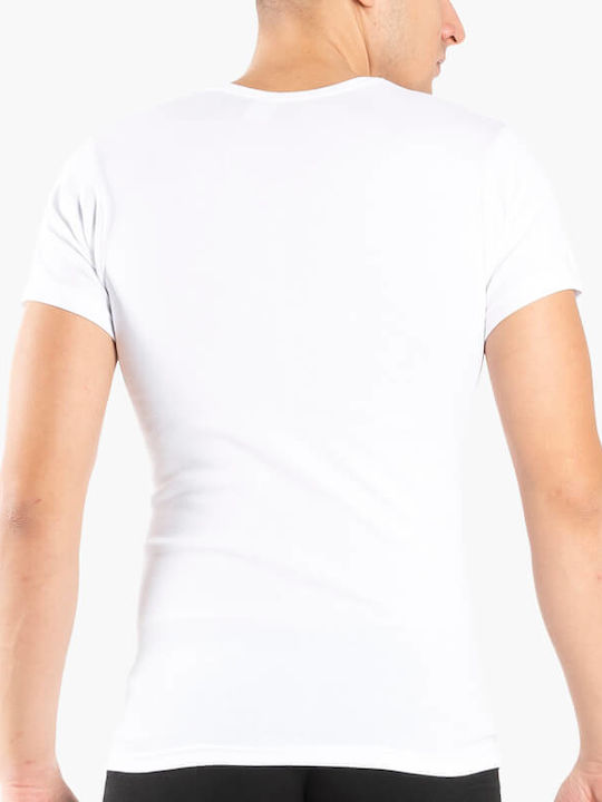 A.A UNDERWEAR Men's Short Sleeve Undershirt White