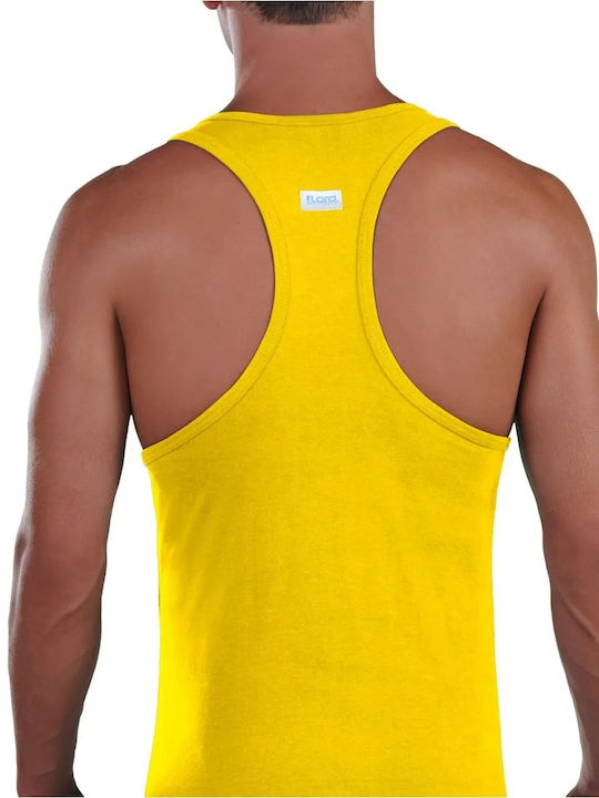 Lord Men's Sleeveless Undershirt Yellow