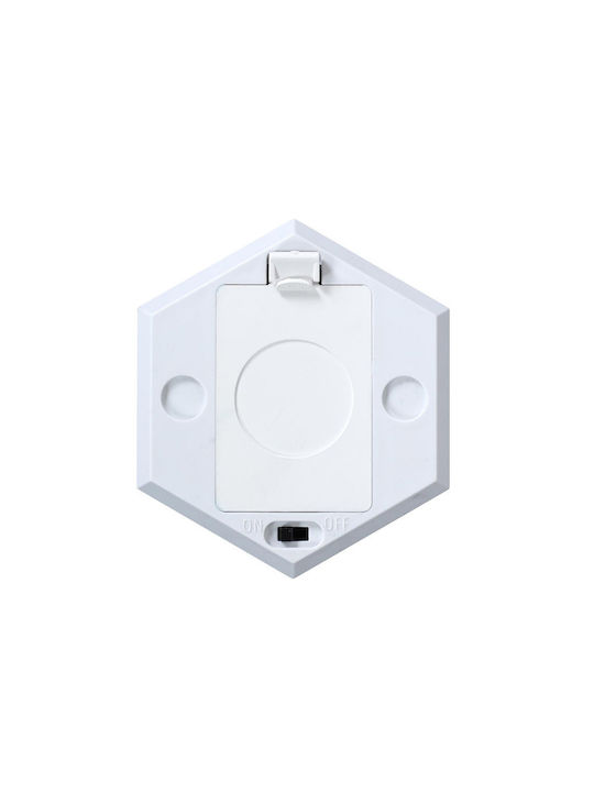 The Home Deco Factory Decorative Lamp Hexagon White 2pcs