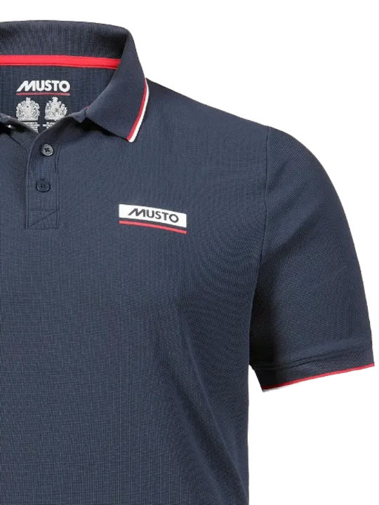 Musto Corsica 2.0 Men's Short Sleeve Blouse Polo Navy Blue