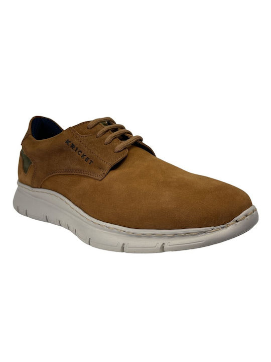 Kricket Men's Leather Casual Shoes Tabac Brown