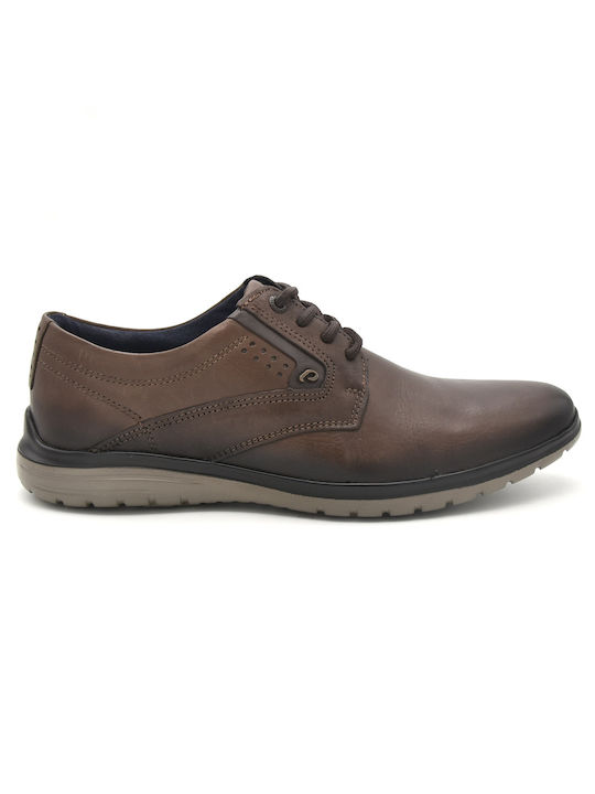 Pegada Men's Leather Casual Shoes Brown