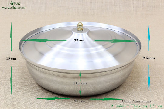 Semi-Druckkocher Aluminium Kapazität 9Es