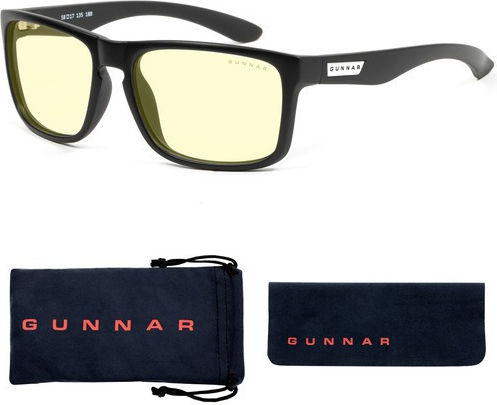 Gunnar Intercept Γυαλιά Προστασίας Οθόνης με Onyx / Amber Κοκκάλινο Σκελετό