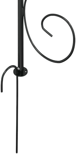 Gartenbogen aus Metall in Schwarz Farbe 180x180x255cm
