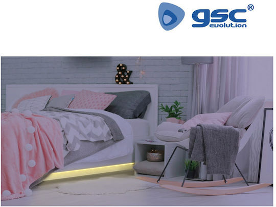 GSC Ταινία LED 12V Φυσικό Λευκό Φως 1.2m με Αισθητήρα Κίνησης & Τροφοδοτικό