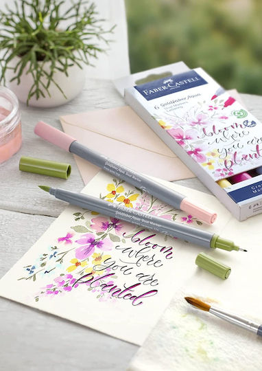 Faber-Castell Goldfaber Aqua Dual Μαρκαδόρος Σχεδίου Terracotta