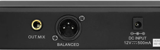 MAC MAH UHF100M Комплект Безжично Кондензаторен Микрофон Ръчно изработено за Вокали в Черен Цвят
