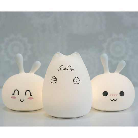 Rabbit & Friends Kids Decorative Lamp White 13.1x12.3x14εκ.