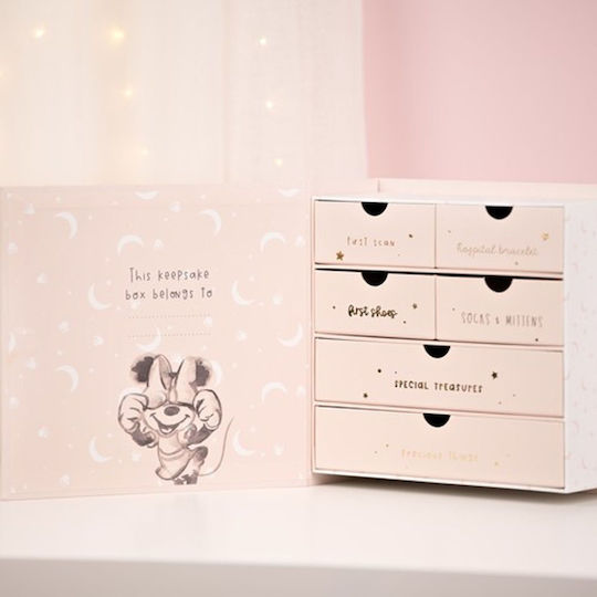 Disney Kinder Aufbewahrungsbox aus Pappe Minnie Rosa 24x23x10cm 1Stück