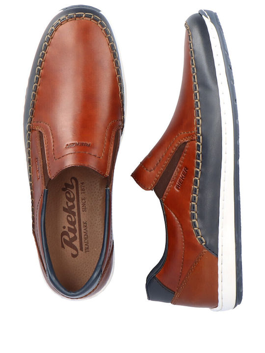 Δερμάτινα Ανδρικά Casual Παπούτσια Cognac